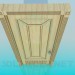 3d model Light wood door - preview