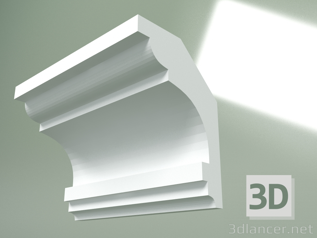 Modelo 3d Cornija de gesso (plinto de teto) KT340 - preview