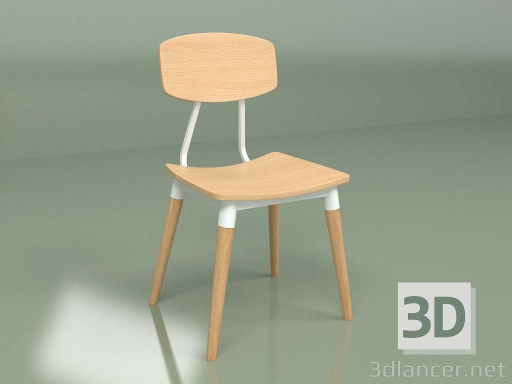 modello 3D Sedia Copine 4 (bianco) - anteprima