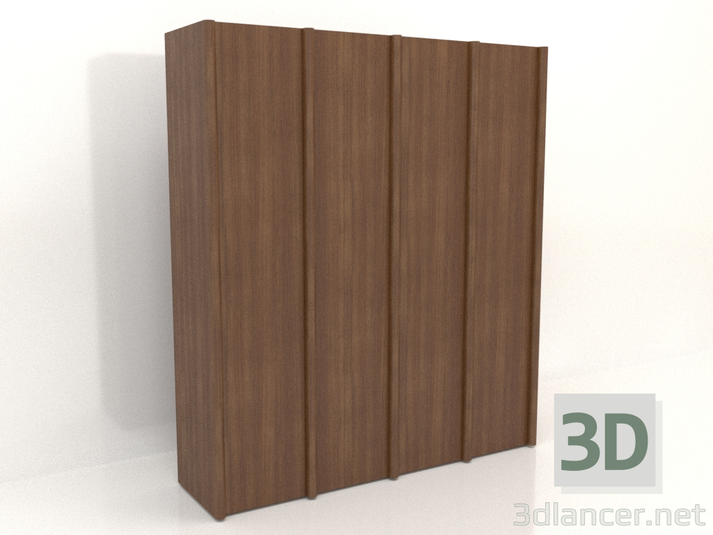 3D modeli Gardırop MW 05 ahşap (2465x667x2818, ahşap kahverengi açık) - önizleme