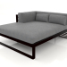 3d model XL modular sofa, section 2 left (Black) - preview