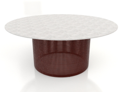 Mesa de comedor Ø180 (Rojo vino)