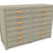 3d model Chest of drawers (2 sections) - preview