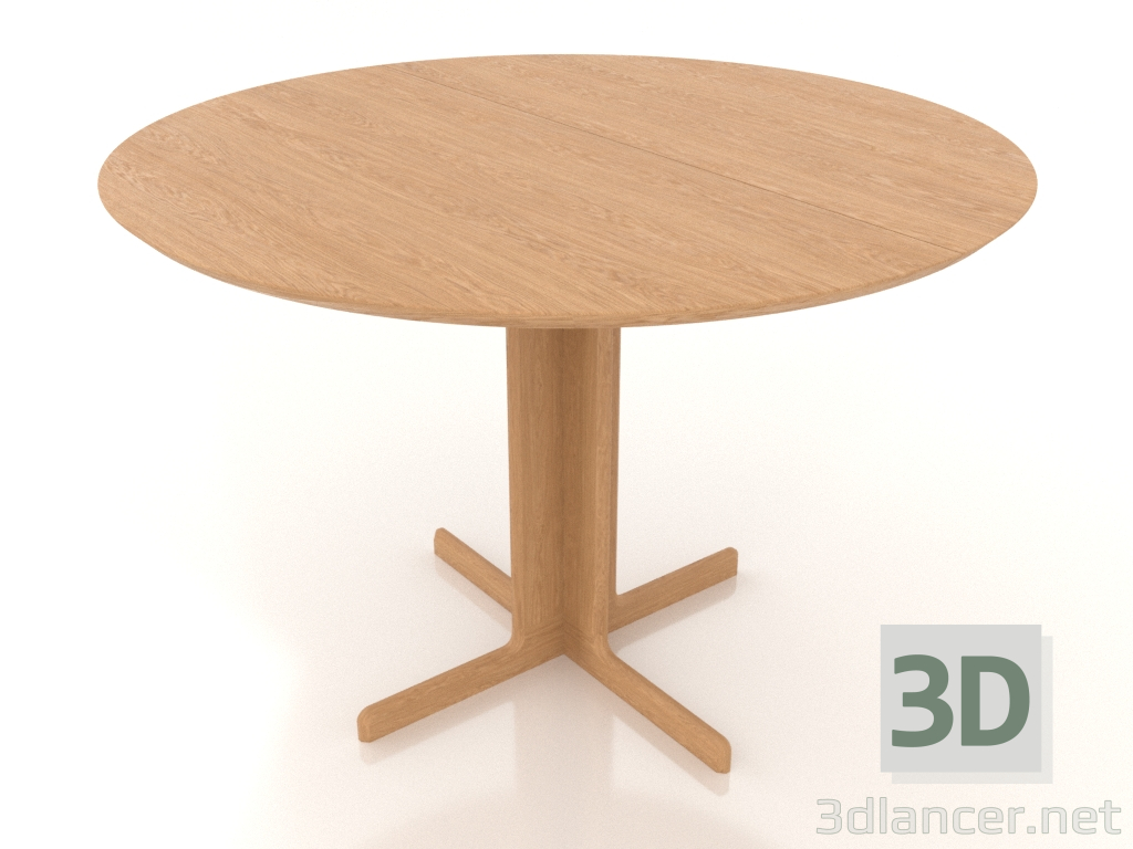 3d model Dining table 1100 mm (extendable, option 1, Oak natural) - preview 3d model Dining table 1100 mm (extendable, option 1, Oak natural) - preview