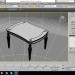 3d Table model buy - render