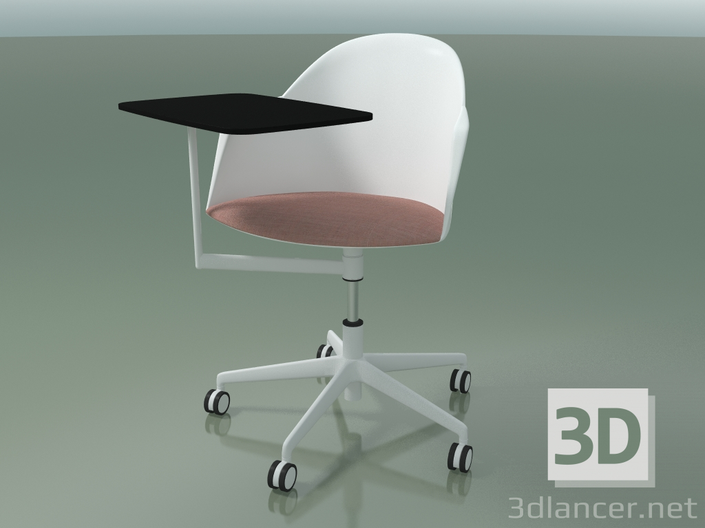 3d model Silla 2315 (5 ruedas, con mesa y cojín, PA00001, polipropileno PC00001) - vista previa