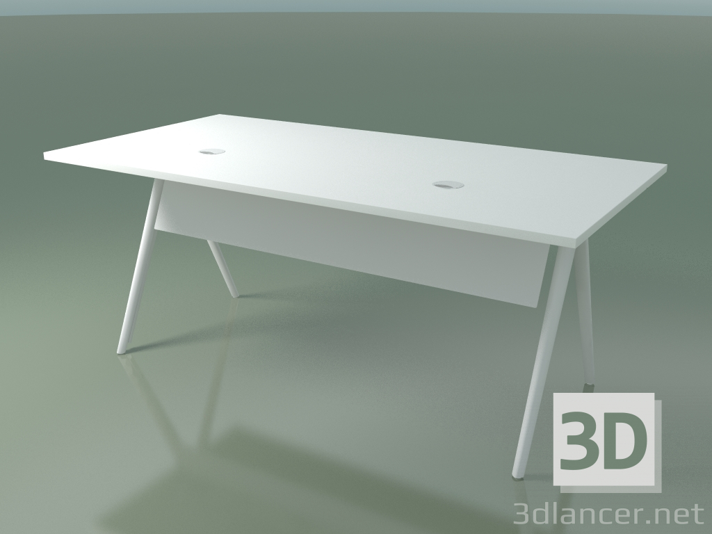 3D Modell Rechteckiger Bürotisch 5458 (H 74 - 89 x 179 cm, Melamin N01, V12) - Vorschau