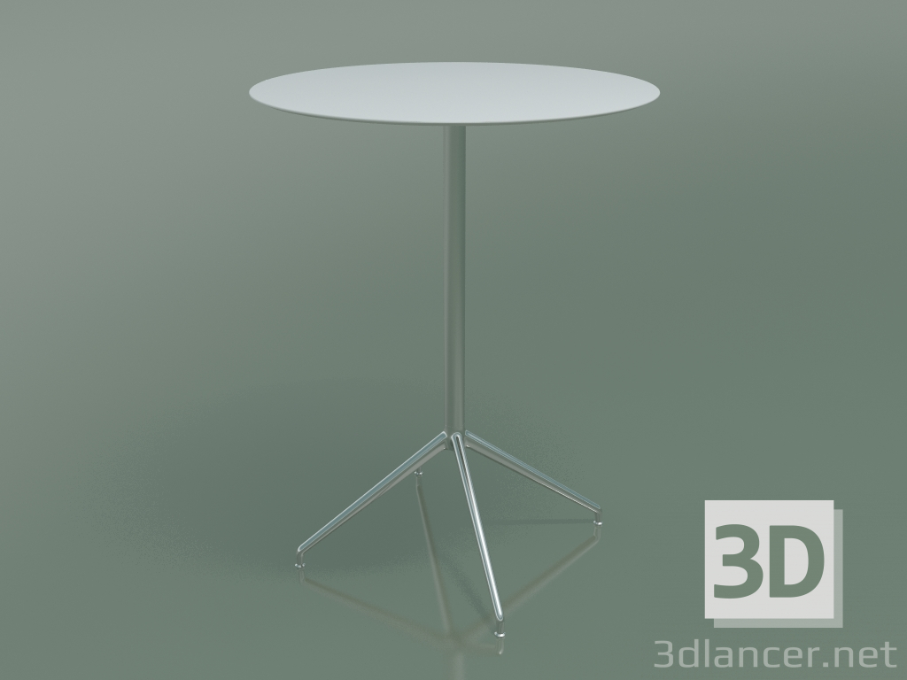 3D Modell Runder Tisch 5752 (H 103 - Ø79 cm, Weiß, LU1) - Vorschau