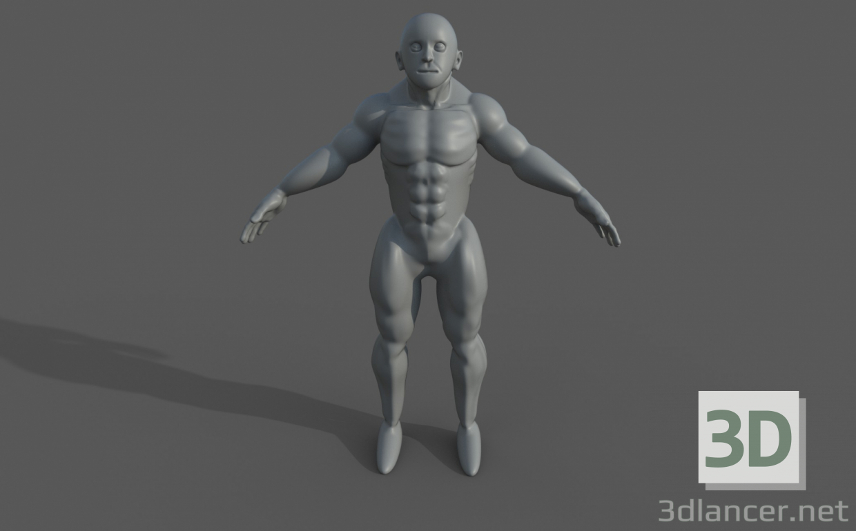 3D modeli Sporcu - önizleme