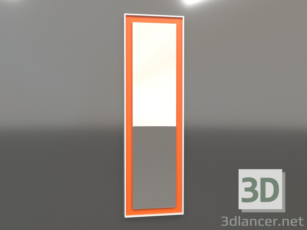 3d модель Дзеркало ZL 18 (450x1500, white, luminous bright orange) – превью