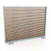 3d model Partition made of artificial wood and aluminum 150x110 (Teak, Blue gray) - preview