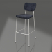 3d model Bar stool Benson 75.5 cm (Dark Blue) - preview