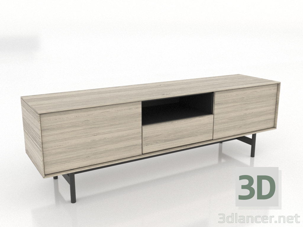 modèle 3D Meuble TV 1450 mm (chêne éclairci) - preview modèle 3D Meuble TV 1450 mm (chêne éclairci) - preview