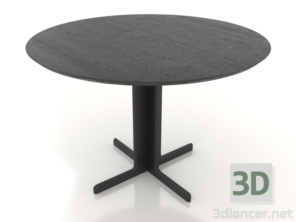 modèle 3D Table à manger 1100 mm (extensible, option 1, chêne noir) - preview