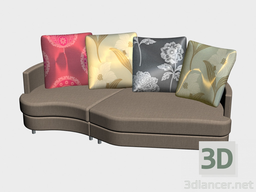 3D Modell Modular Sofa Paris Air Show (IV-Variante) - Vorschau