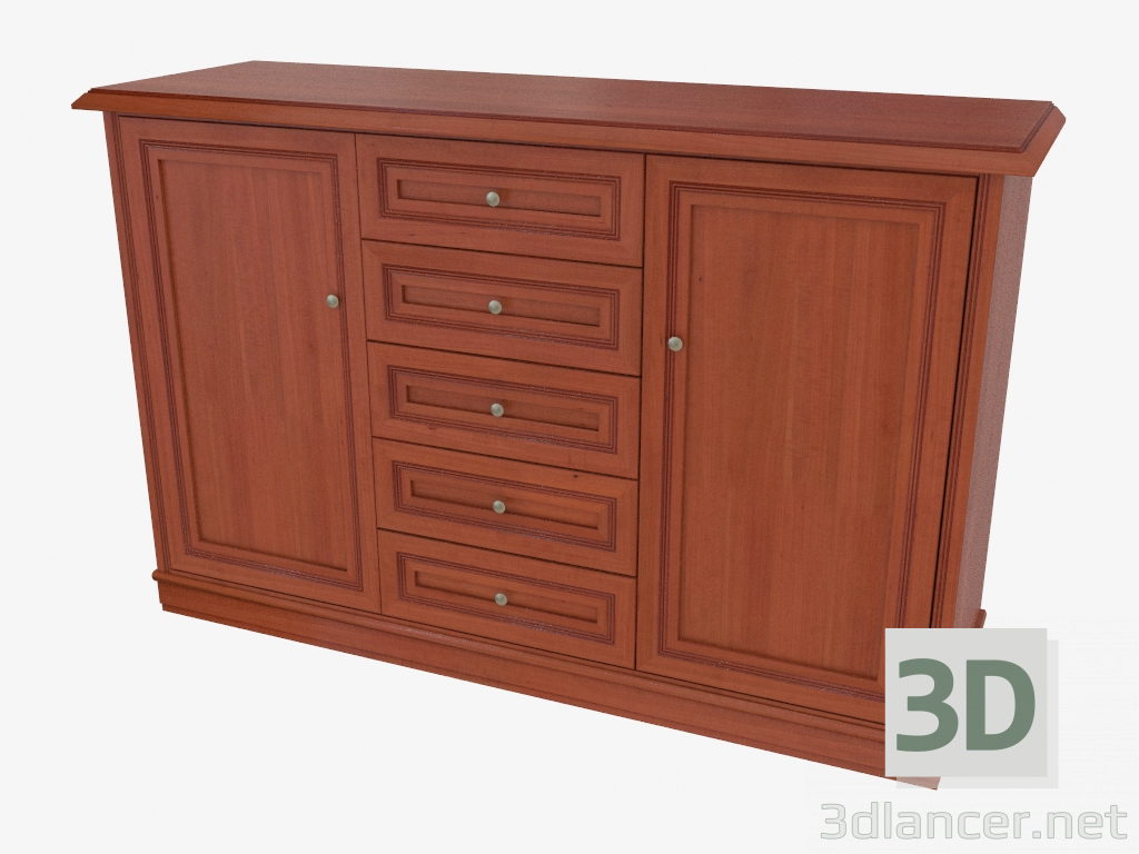 3D Modell Dreiteiliges Buffet (367-37) - Vorschau