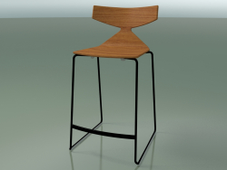 Tabouret de bar empilable 3703 (effet teck, V39)