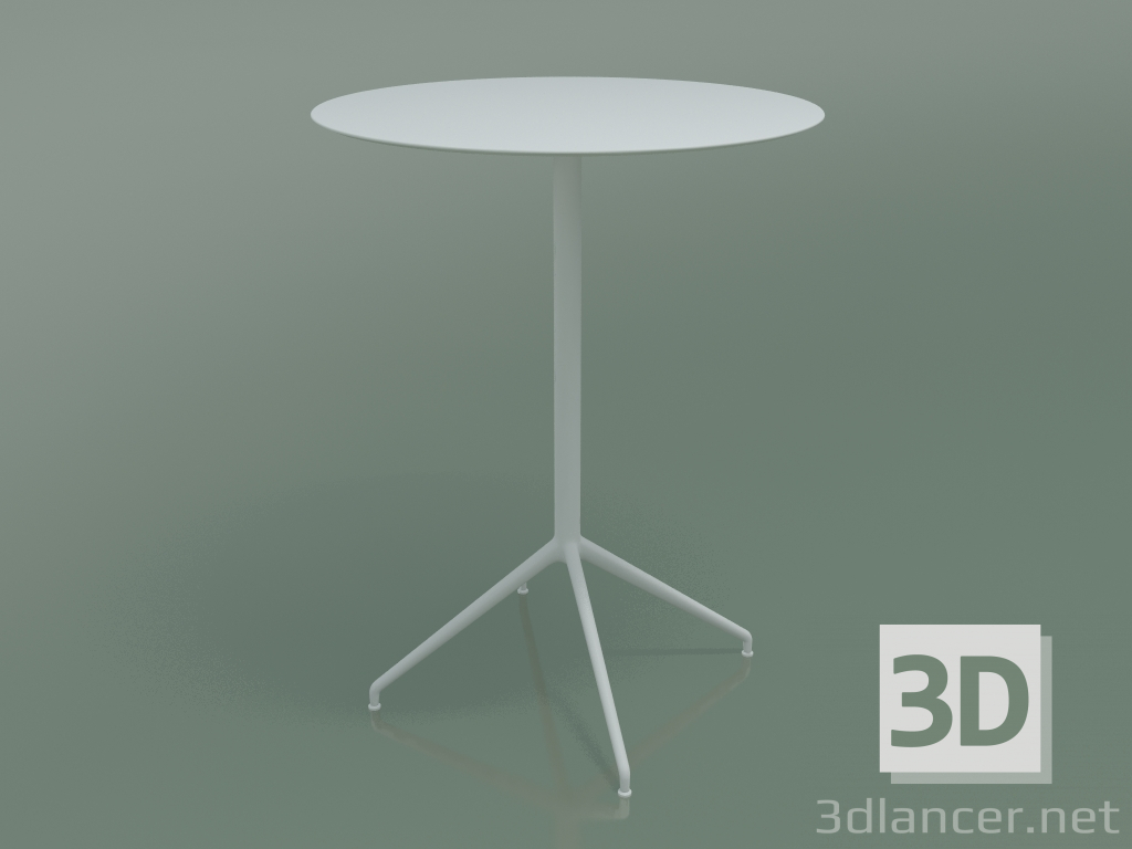 Modelo 3d Mesa redonda 5752 (H 103 - Ø79 cm, branco, V12) - preview