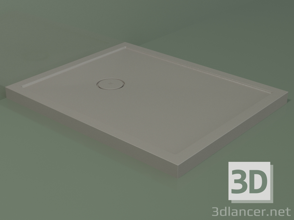 3d model Plato de ducha Medio (30UM0147, Clay C37, 80x100 cm) - vista previa