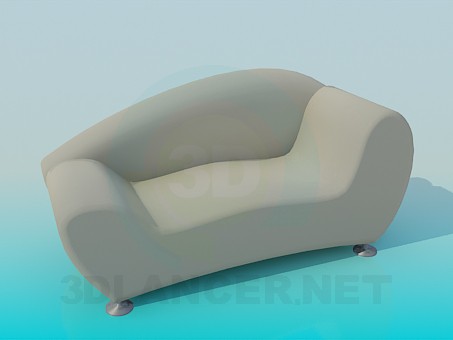 modello 3D letto di cavalletto - anteprima