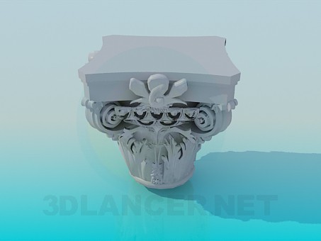 Modelo 3d Decoração de gesso - preview