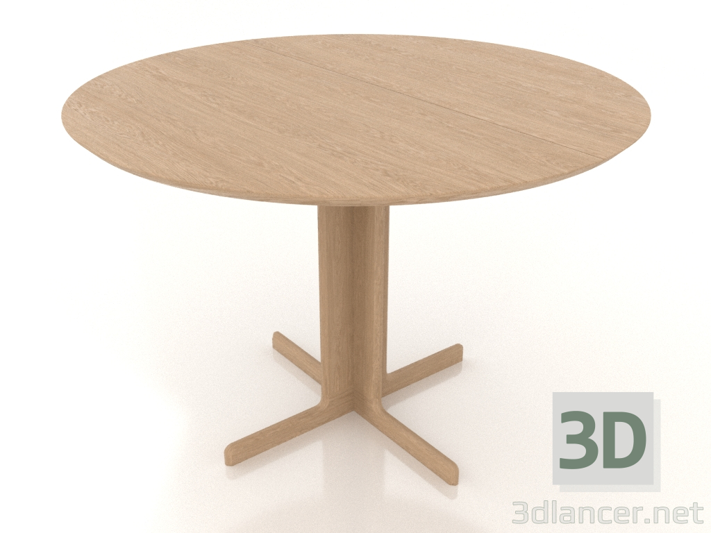 Modelo 3d Mesa de jantar 1100 mm (extensível, opção 1, carvalho branqueado) - preview Modelo 3d Mesa de jantar 1100 mm (extensível, opção 1, carvalho branqueado) - preview