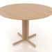 Modelo 3d Mesa de jantar 1100 mm (extensível, opção 1, carvalho branqueado) - preview