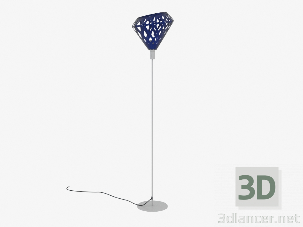 3d model Floor lamp (Blue drk light) - preview