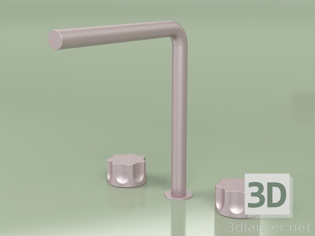 3d model Three-hole mixer with swivel spout (17 32 V, OR) - preview