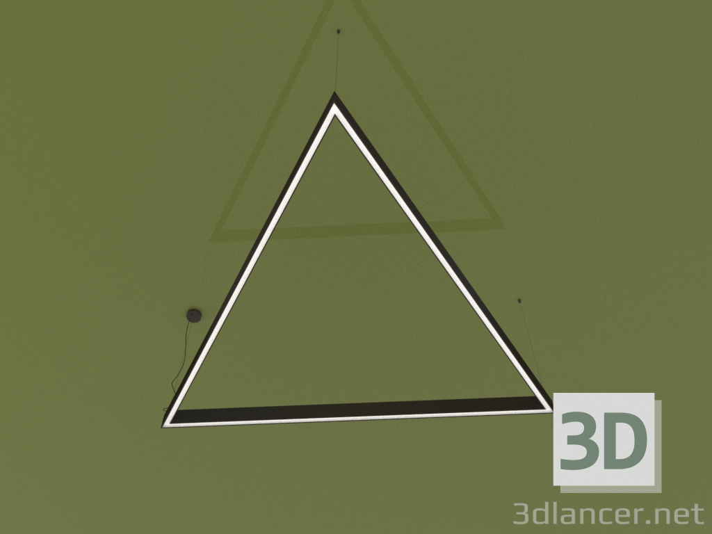 3D Modell Leuchte TRIANGOLO (1289 mm) - Vorschau