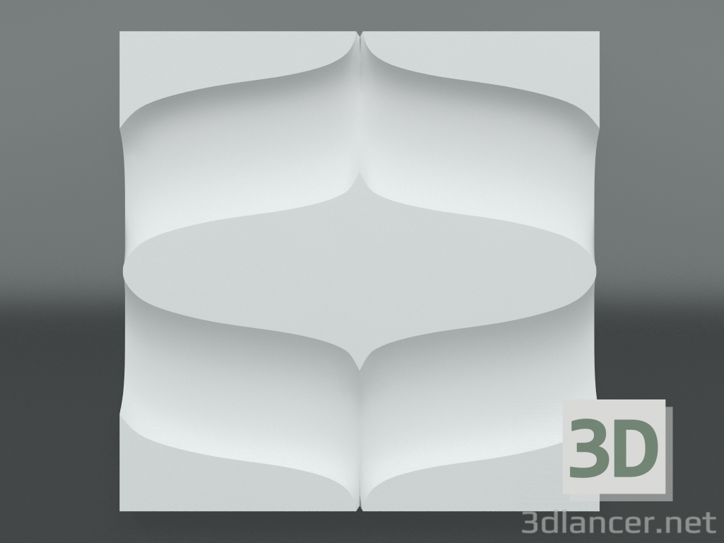 3d model Panel 3d de yeso S-213 - vista previa