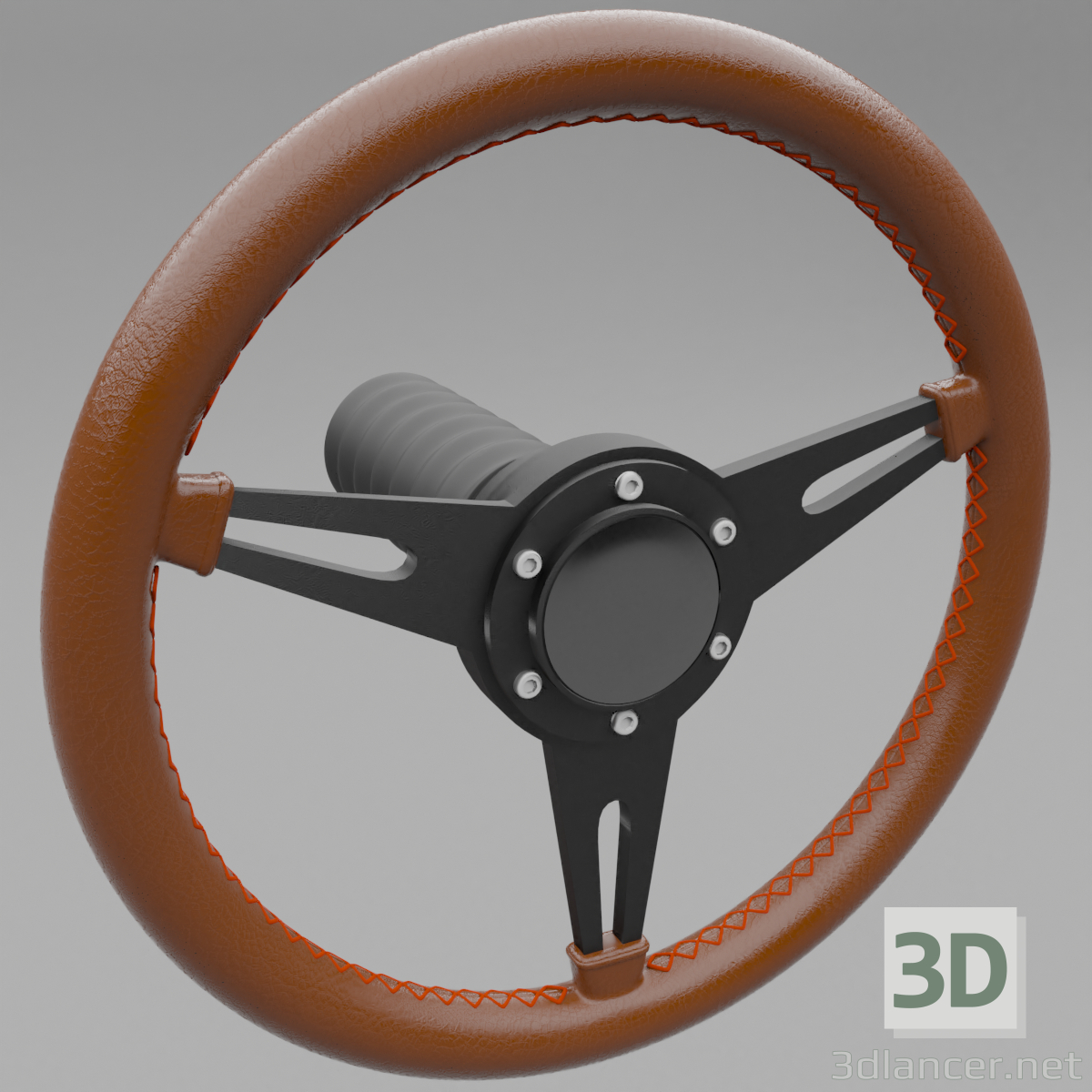 Sportwagen-Lenkrad 3D-Modell kaufen - Rendern