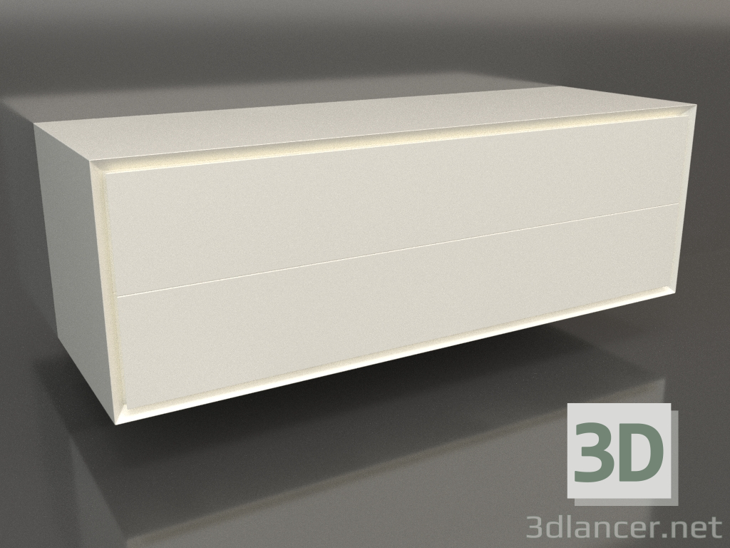 3d модель Тумба TM 011 (1200x400x400, white plastic color) – превью