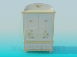 Armoire pour les vêtements pour enfants