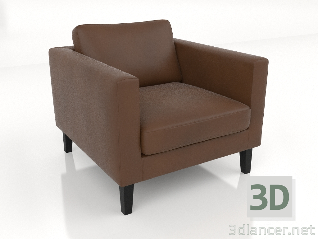 modèle 3D Fauteuil (cuir) - preview