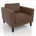 3d model Armchair (leather) - preview