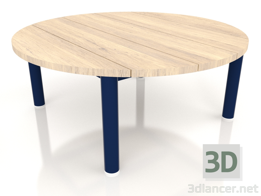 3D Modell Couchtisch D 90 (Nachtblau, Irokoholz) - Vorschau