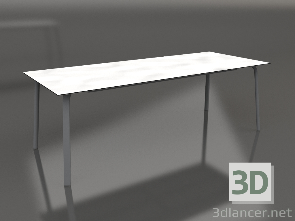 3d model Mesa de comedor 220 (Antracita) - vista previa