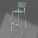 3d model Bar stool Benson 75.5 cm (Grey-Blue) - preview