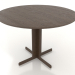 Modelo 3d Mesa de jantar 1100 mm (extensível, opção 1, Nogueira escura) - preview