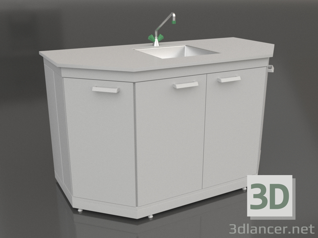 modèle 3D Table d'évier à montage en bout 1500 SMS-D en aggloméré - preview modèle 3D Table d'évier à montage en bout 1500 SMS-D en aggloméré - preview