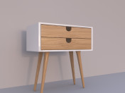 White nightstand