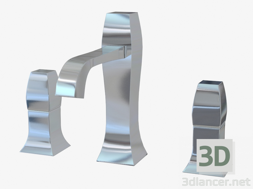 3d модель Змішувач з отдельностоящимі важелями (31401) – превью