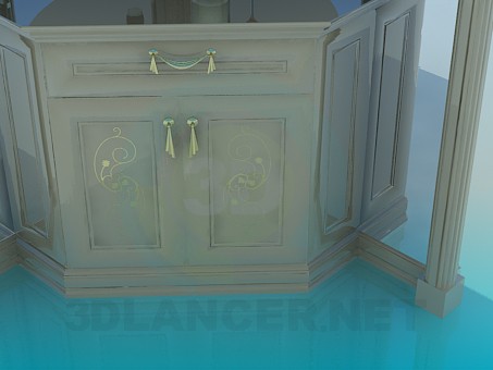 3d model Corner cupboard in the billiard room - preview