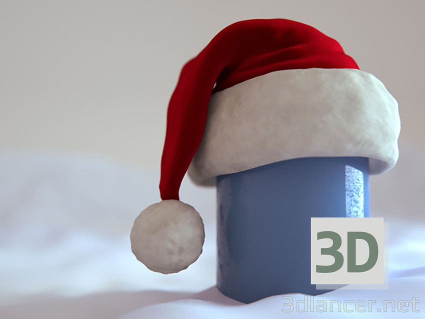 3d model Gorro navideño - vista previa