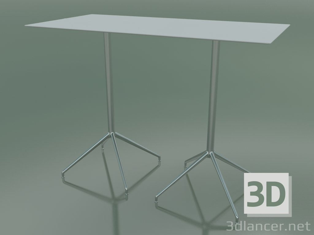 Modelo 3d Mesa retangular com base dupla 5746 (H 103 - 69x139 cm, Branco, LU1) - preview