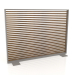 3d model Partition made of artificial wood and aluminum 150x110 (Teak, Quartz gray) - preview