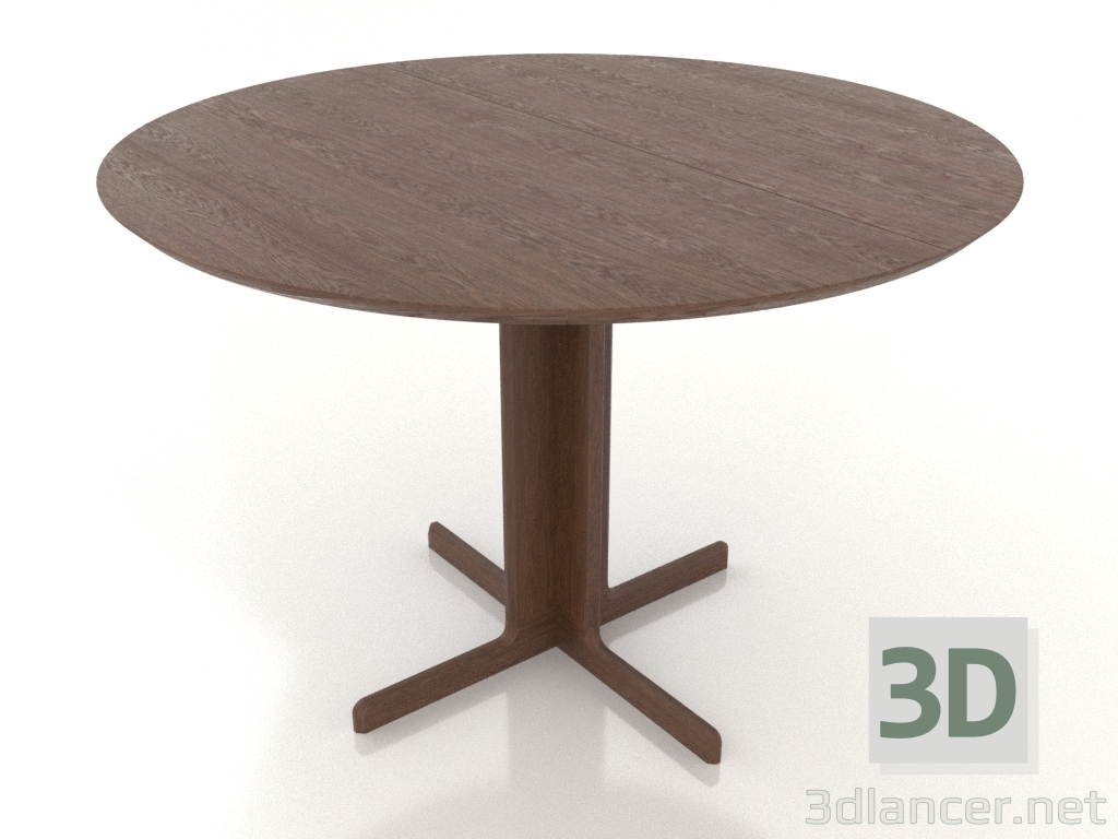 3d модель Стіл обідній 1100 мм (розкладний, варіант 1, Walnut light) – превью 3d модель Стіл обідній 1100 мм (розкладний, варіант 1, Walnut light) – превью