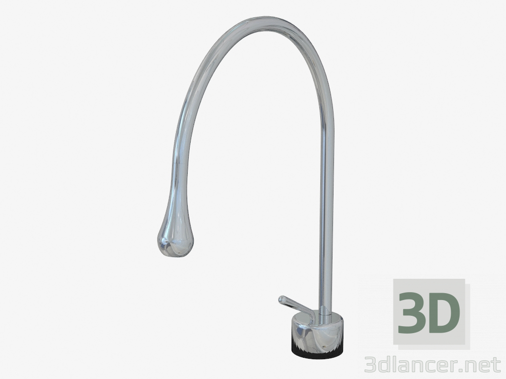 3d model Mezclador de fregadero de aguas residuales de alto nivel (33602) - vista previa