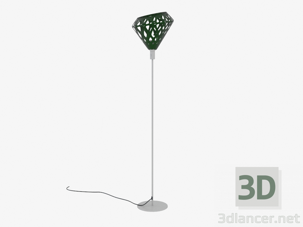 3d model Floor lamp (Green drk light) - preview